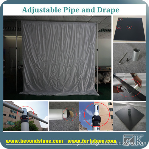 Pipe and Drape for LED Curtain Stands